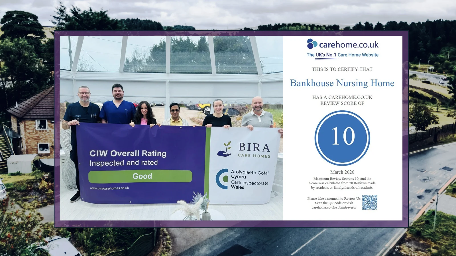 Bankhouse Named Among the Top 1% of Care Homes in the UK